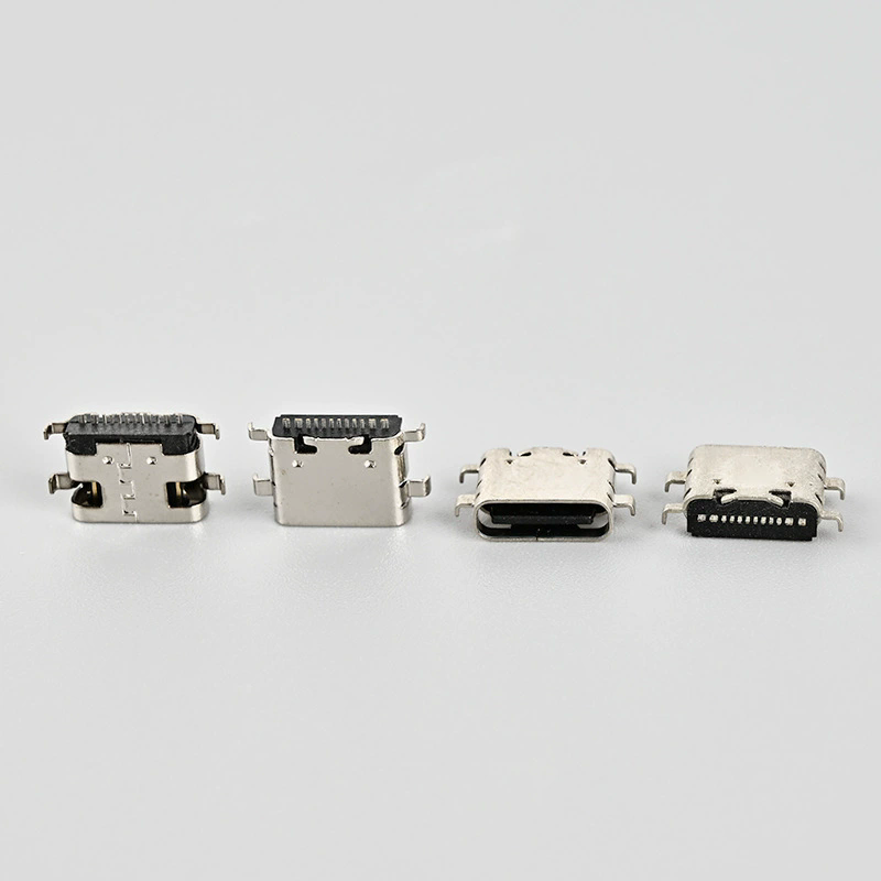 Four legged female seat Type-c sinking board 1.6 16 pin four legged female seat L6.5 Tpye-c female seat electronic communication