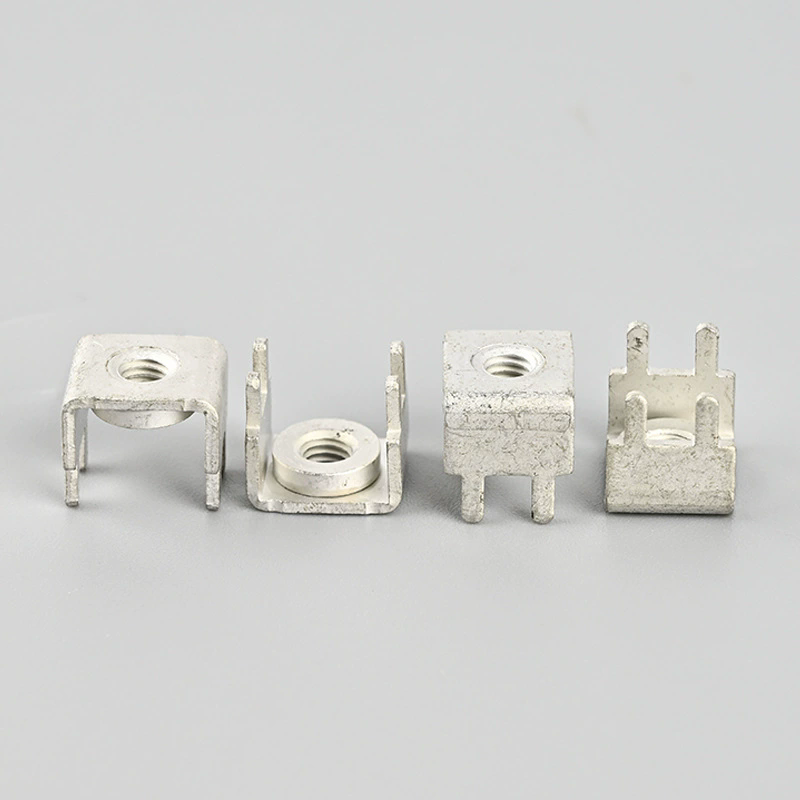 RN441086 rivet nut welding terminal RN rivet nut straight pin brass purple copper four pin PCB welding terminal