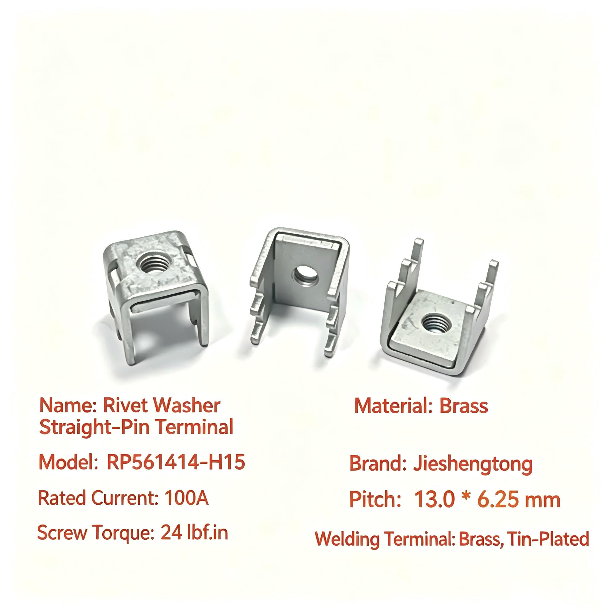 Riveted‑Washer Straight Solder PinRP561414-H15