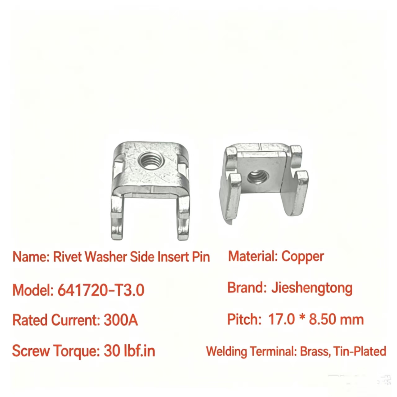 Riveted‑Washer Right‑Angle Solder PinRPS642020-H17