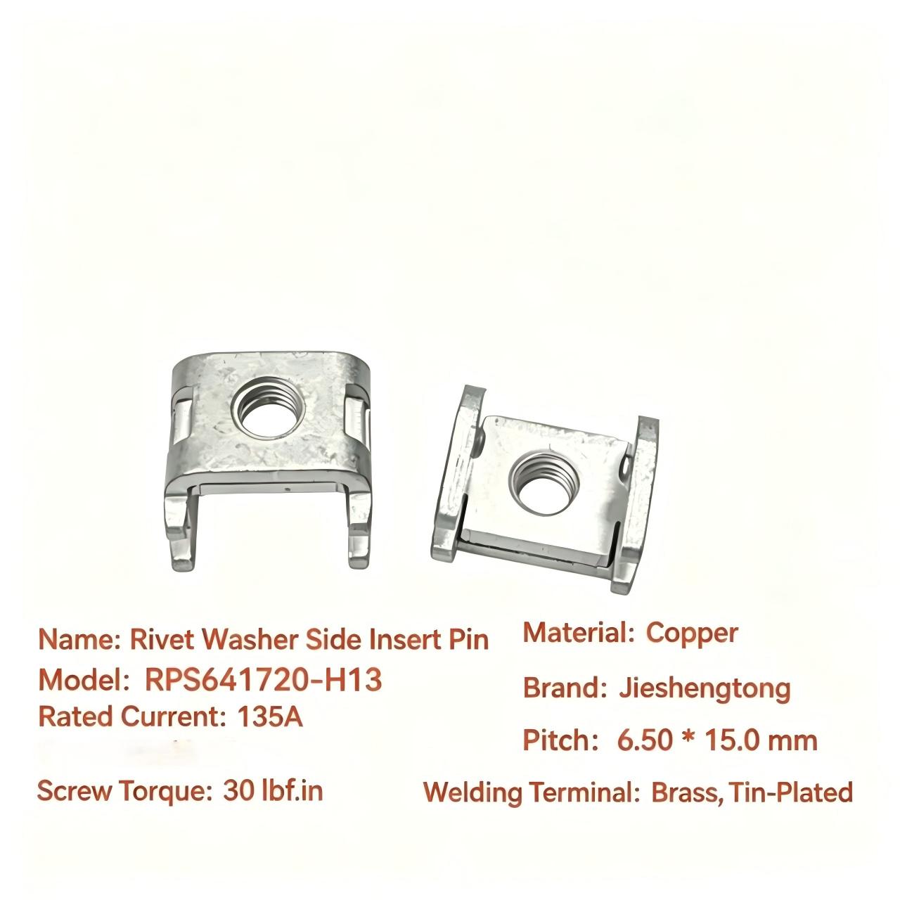 Riveted‑Washer Right‑Angle Solder Pin RPS641720-H13